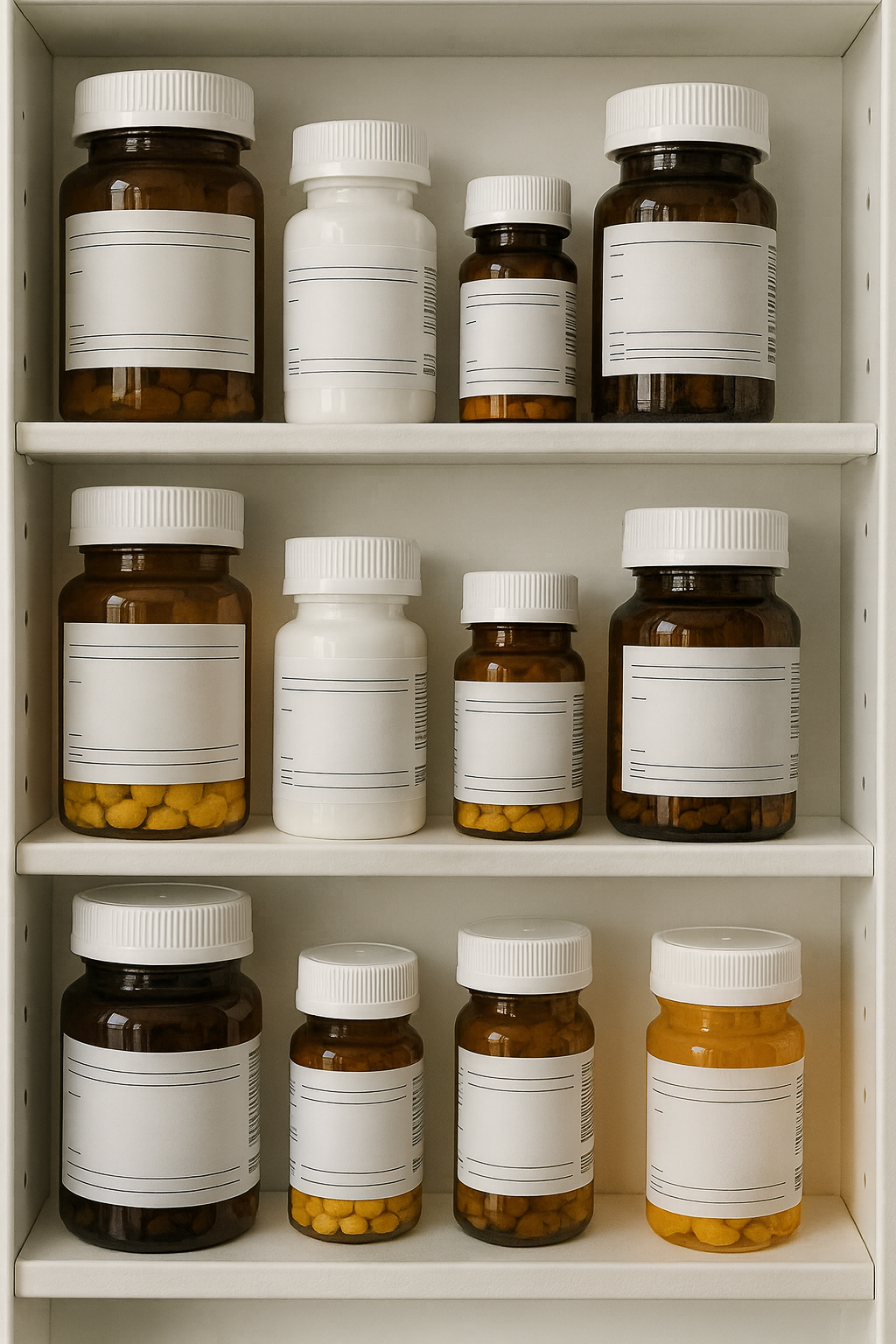 Generated: painkillers in medicine cabinet.